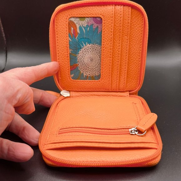 Miche Colton Wallter Cantalope (NWOT) and Mini Flat Wallet Tan Set  (Used)‎ - Picture 2 of 7